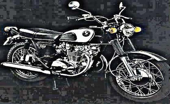 cb450 k1 motorbike A4 Photo Print