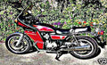 cb750 k motorbike A4 Photo Print