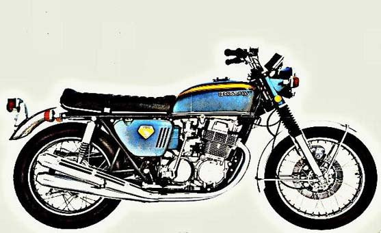 cb750 k0 motorbike A4 Photo Print