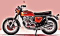 cb750 k1 motorbike A4 Photo Print