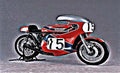 cb750 racer daytona motorbike A4 Photo Print