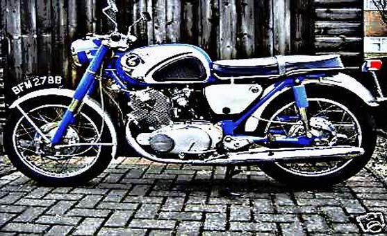 cb77 motorbike A4 Photo Print