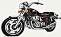 cb900 custom motorbike A4 Photo Print