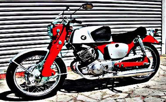 cb92 motorbike A4 Photo Print