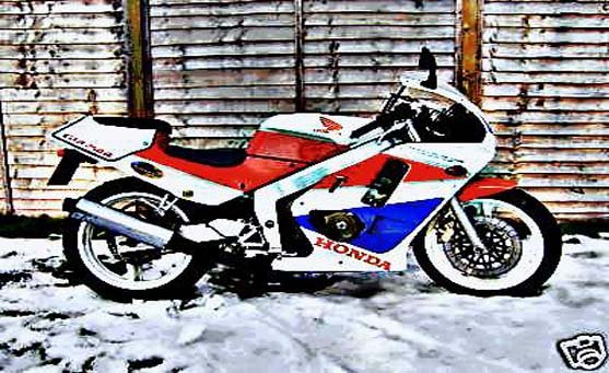 cbr250 motorbike A4 Photo Print