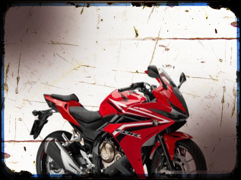 cbr500r 1 A4 Photo Print Motorbike Vintage Aged