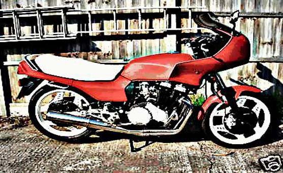 cbx 550 motorbike A4 Photo Print