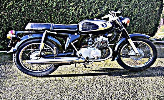 cd175a sloper motorbike A4 Photo Print