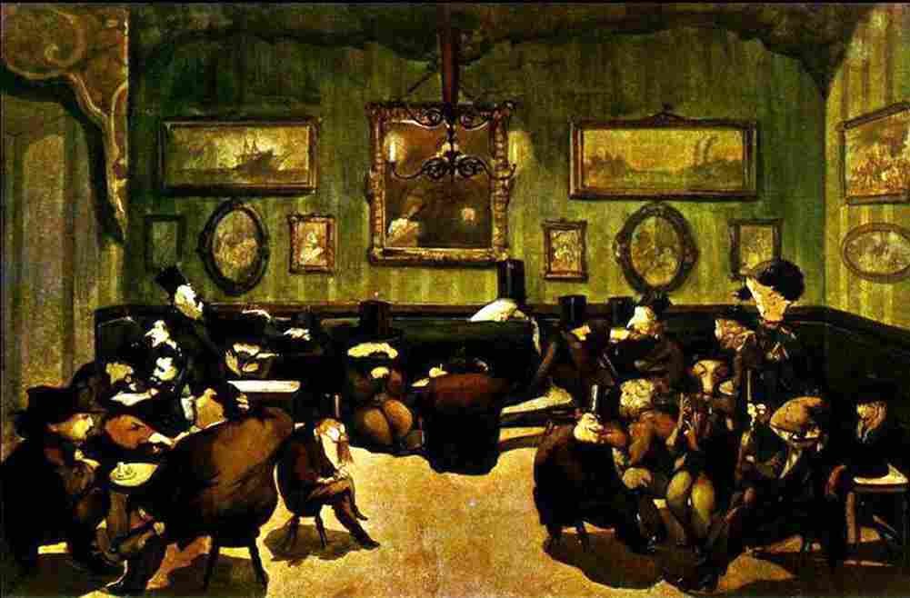 cecioni cafe michelangelo Art A4 Photo Print