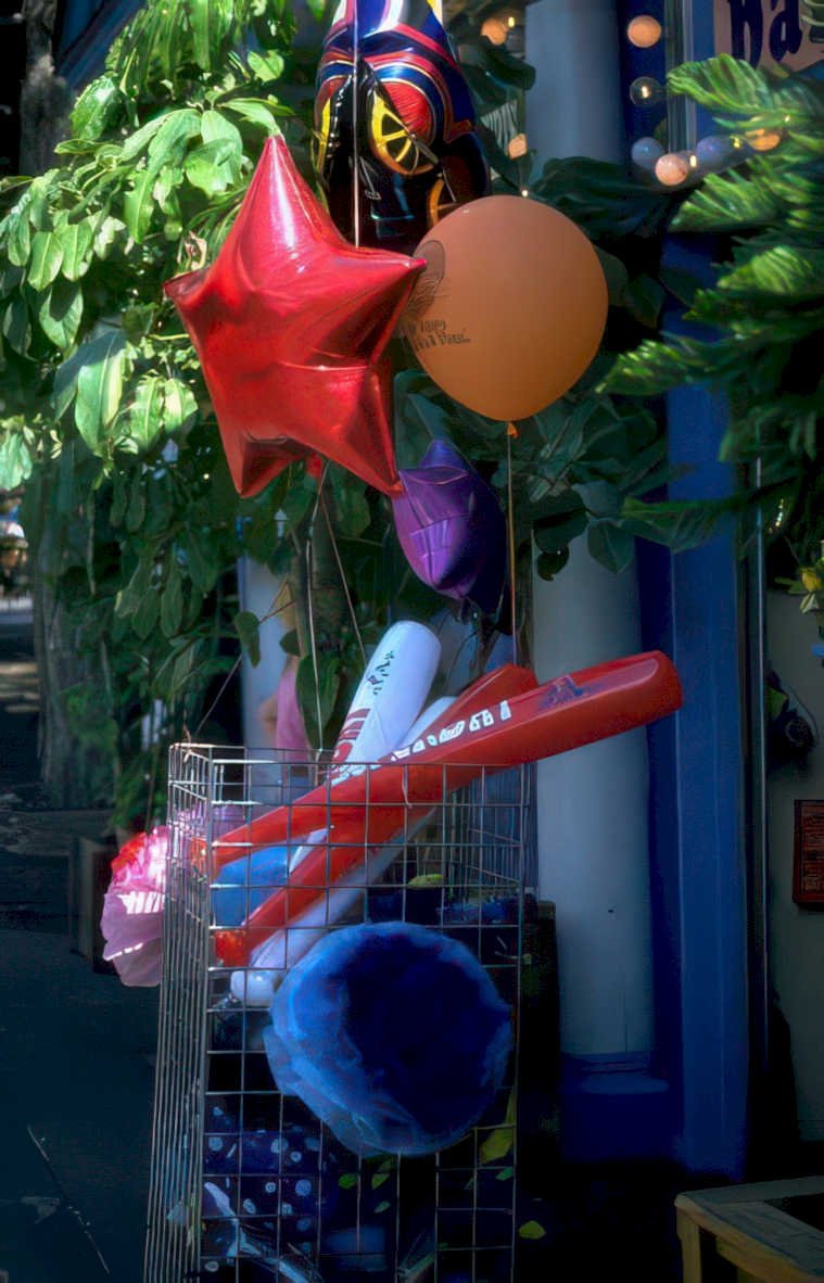 celebration balloons disneyland Vintage A4 Photo Print