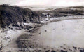 cemaes bay bathingVintage 1880s 1900s A4 Photo Print