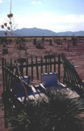 cemetery fence headstones Vintage A4 Photo Print