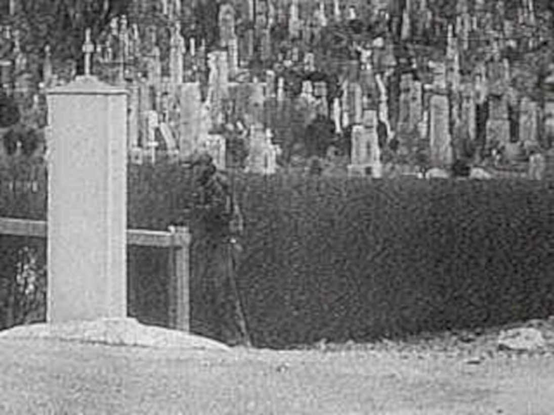 cemetery tombstone graveyard1980s 1990s A4 Photo Print