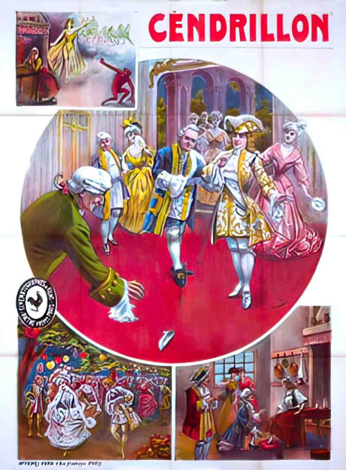 cendrillon muet Advert A4 Photo Print