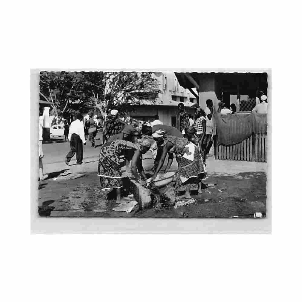centrafrique bangui le marche central ed hoa qui 3512 Vintage A4 Photo Print