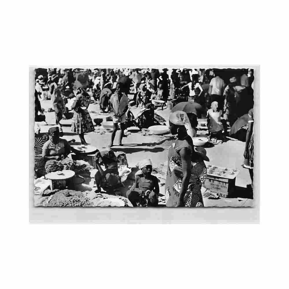 centrafrique bangui le marche central ed hoa qui 3513 Vintage A4 Photo Print