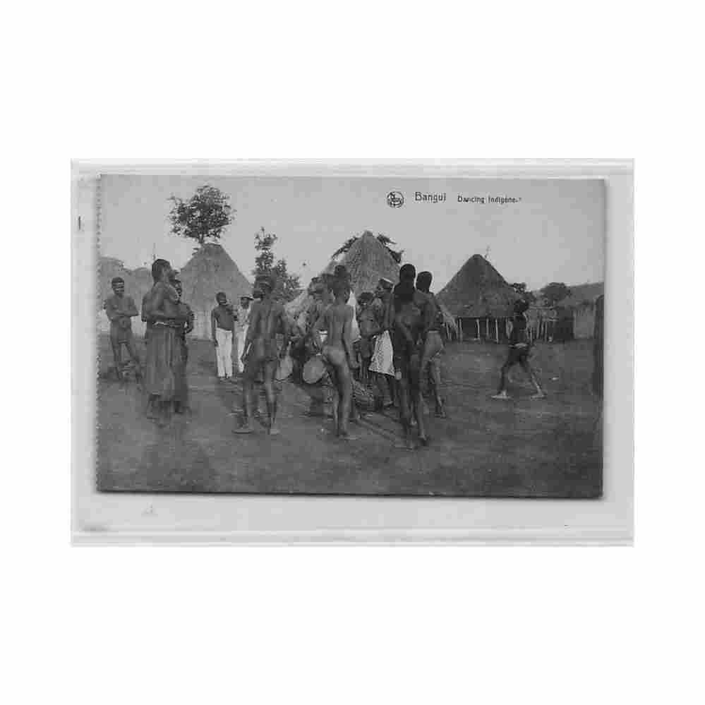 centrafrique nu ethnique dancing indigene ed nels Vintage A4 Photo Print