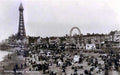central beach blackpoolVintage 1880s 1900s A4 Photo Print