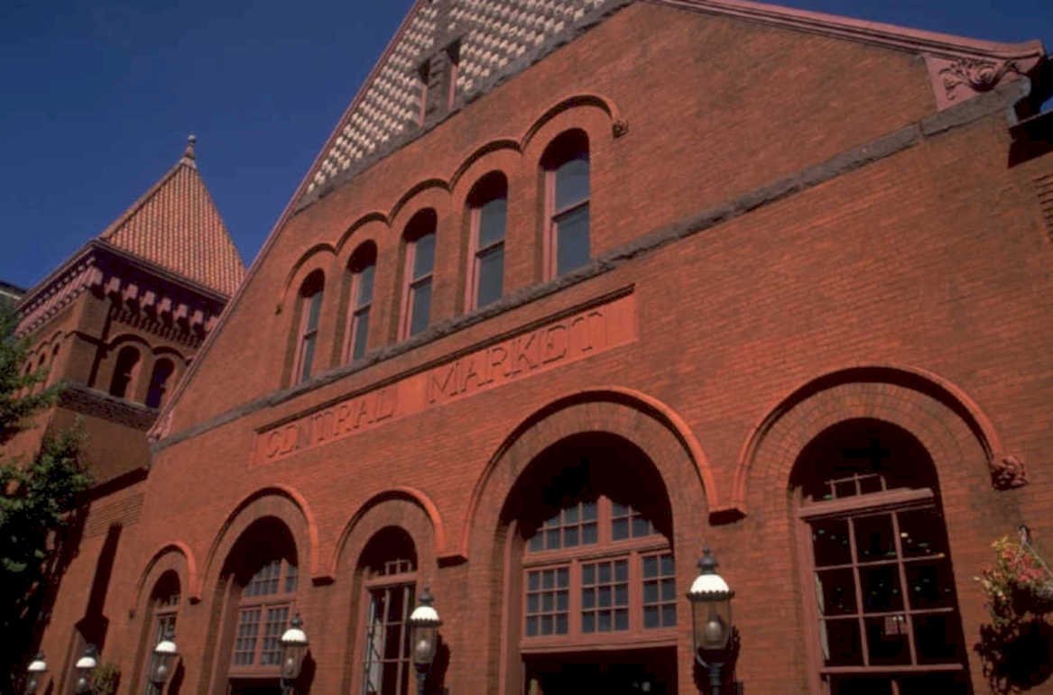 central market dc 1980s 1990s A4 Photo Print