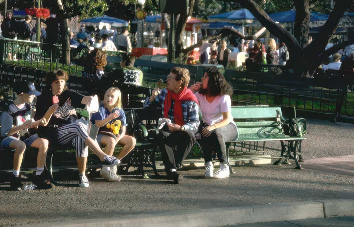 central park summer Vintage A4 Photo Print
