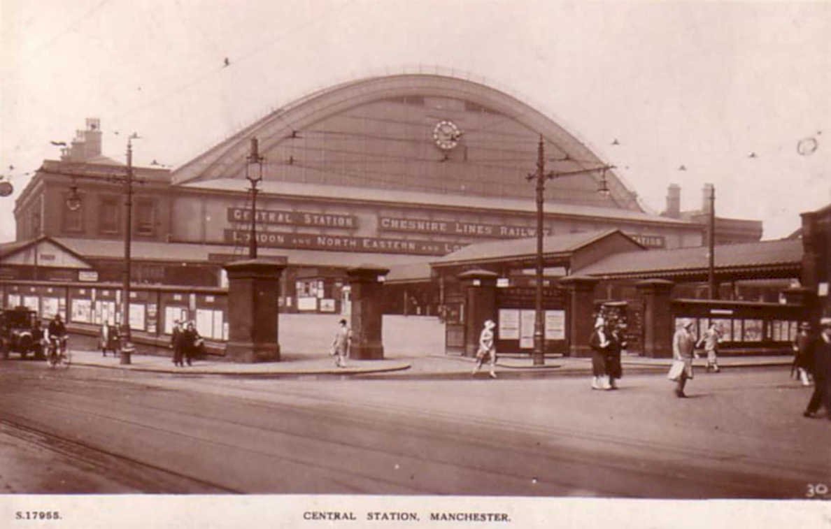central station chestershireVintage 1880s 1900s A4 Photo Print
