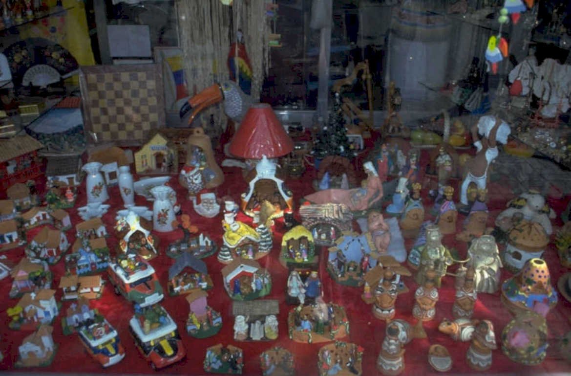 ceramic figurines christmas 1980s 1990s A4 Photo Print