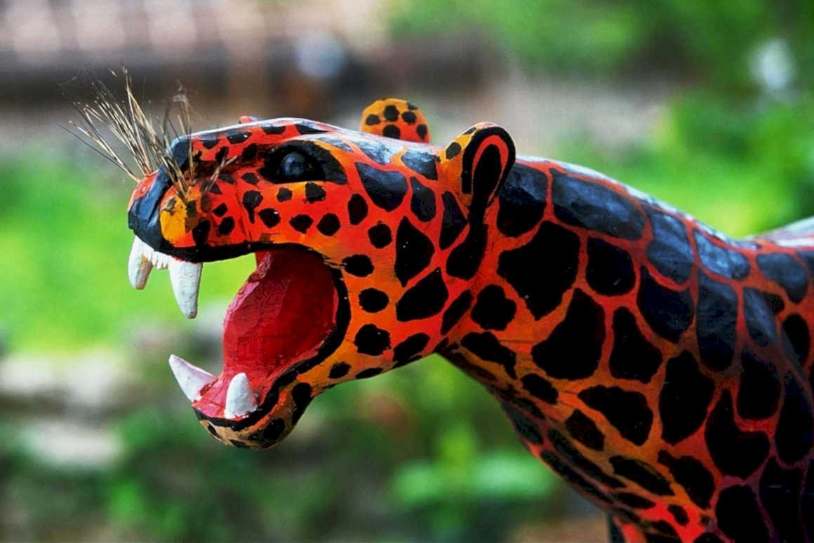 ceramic jaguar sculpture1980s 1990s A4 Photo Print