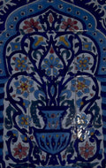ceramic mosaic floral 1980s 1990s A4 Photo Print