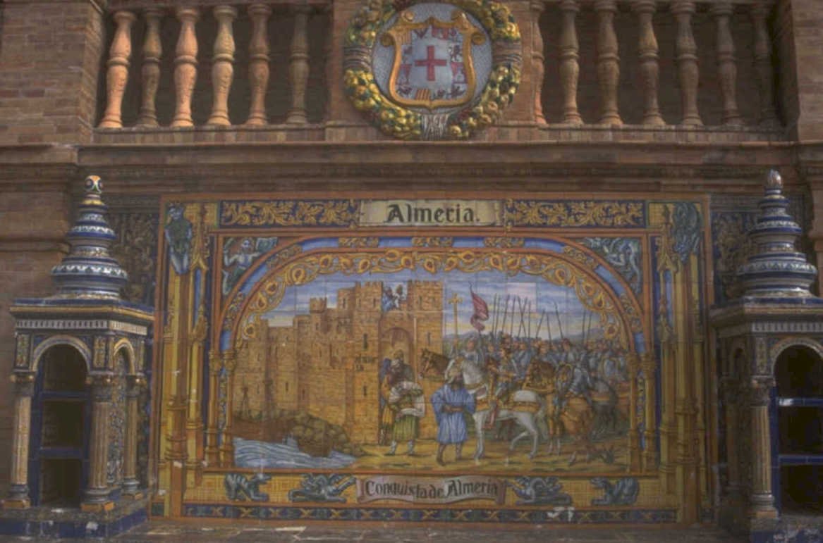 ceramic mural almeria 1980s 1990s A4 Photo Print