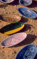 ceramic plates moroccan 1980s 1990s A4 Photo Print