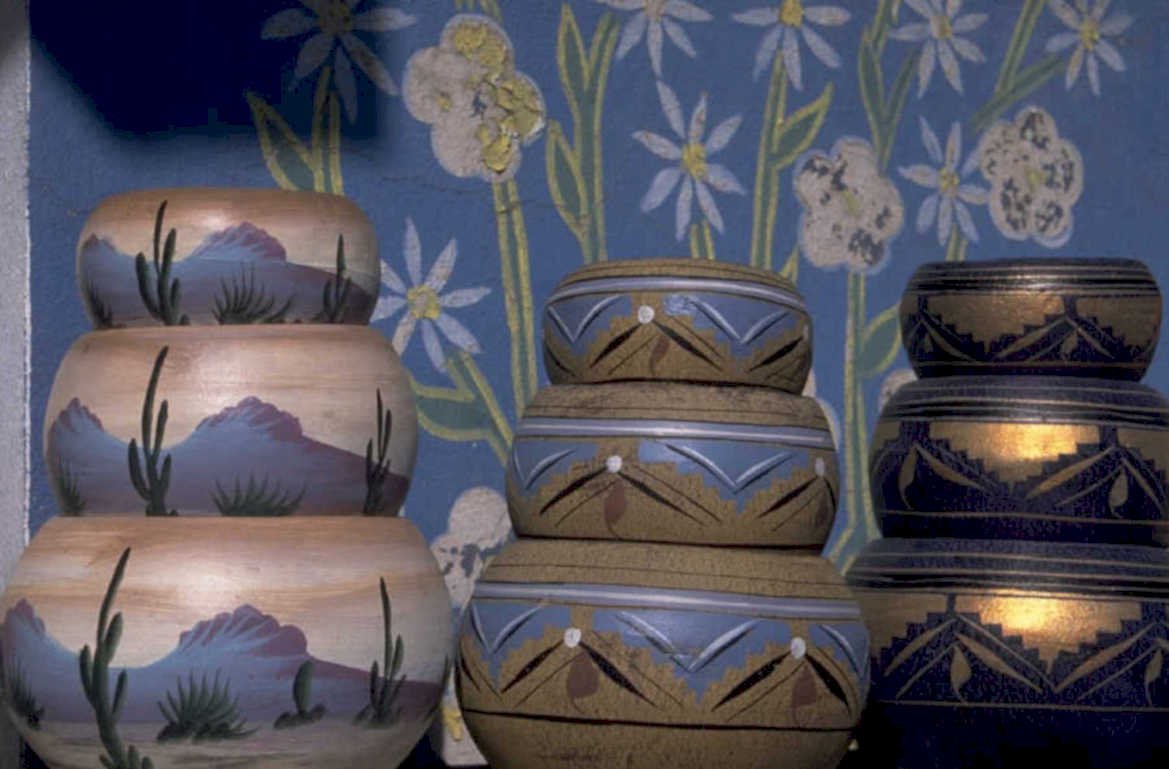 ceramic pottery vessels 1980s 1990s A4 Photo Print