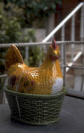 ceramic rooster basket 1980s 1990s A4 Photo Print