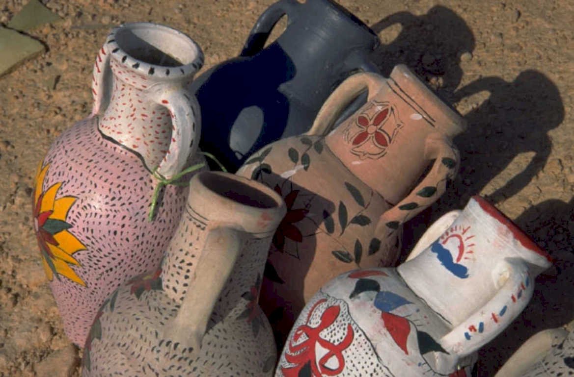 ceramic vessels oaxaca 1980s 1990s A4 Photo Print