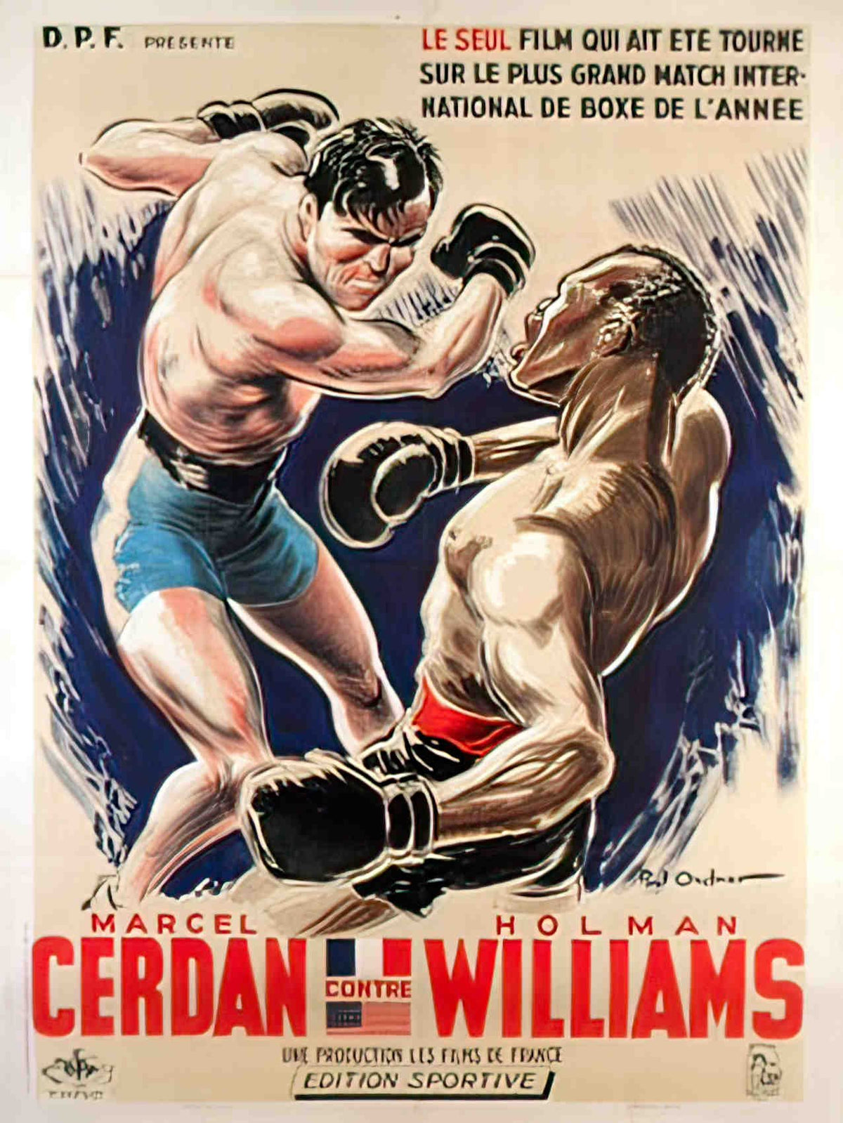cerdan williams Advert A4 Photo Print