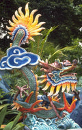 ceremonial dragon statue 1980s 1990s A4 Photo Print