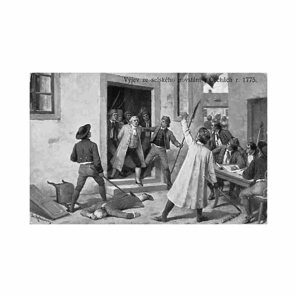 ceska republika vyjev ze selsekeho povstani v cechach r 1775 Vintage A4 Photo Print