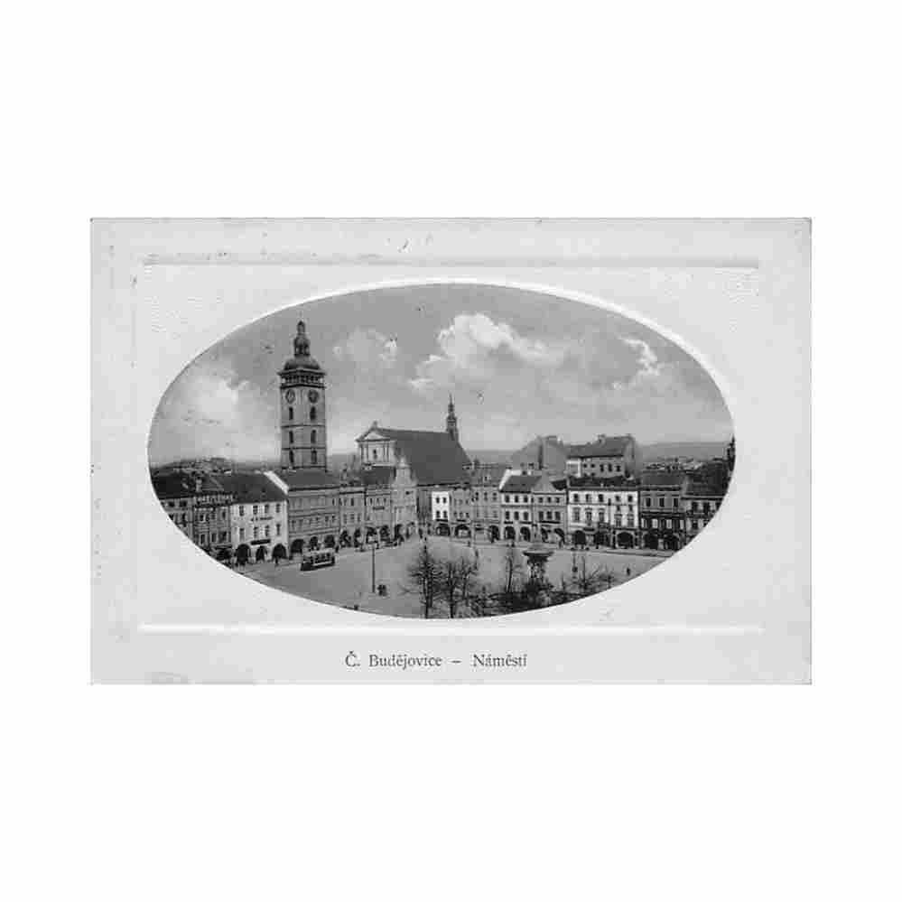 ceske budejovice namesti Vintage A4 Photo Print