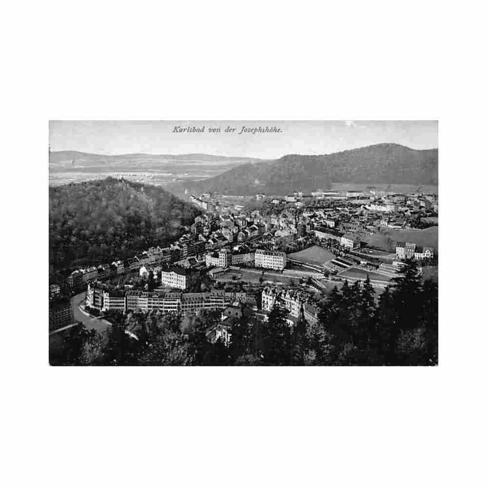 cesko czech rep karlovy vary karlsbad panorama von josephhohe Vintage A4 Photo Print