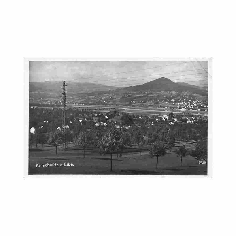 cesko czech rep kresice decin krischwitz a elbe Vintage A4 Photo Print