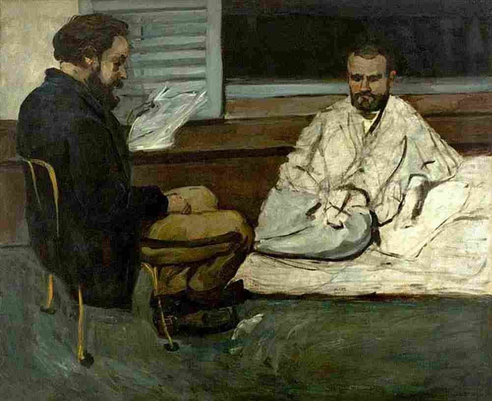 cez Paul Alexis reading to Emile Zola Art A4 Photo Print