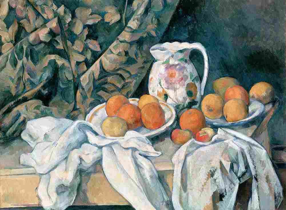 cez Still Life with a Curtain Art A4 Photo Print