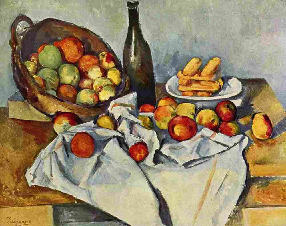 cez The Basket of Apples Art A4 Photo Print