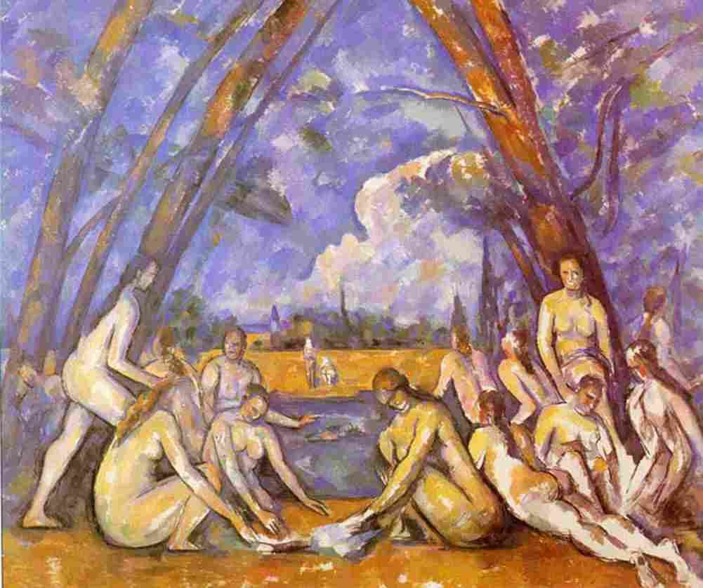 cez The Great Bathers Art A4 Photo Print