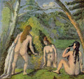 cez Three Bathing Women Art A4 Photo Print