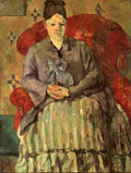 cezanne madame cezanne in a red armchair Art A4 Photo Print