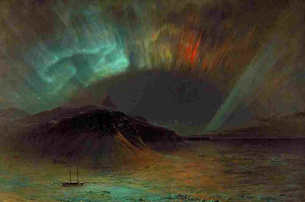 ch Aurora Borealis Art A4 Photo Print
