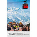 chamonix mont blanc telepherique du brevent 1972 2 Advert A4 Photo Print