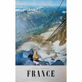 chamonix mont blanc viguier 1956 2 Advert A4 Photo Print