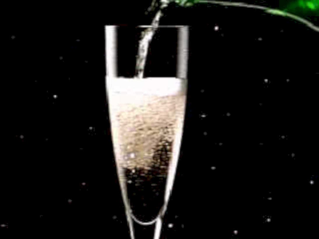 champagne flute bubbles 11980s 1990s A4 Photo Print