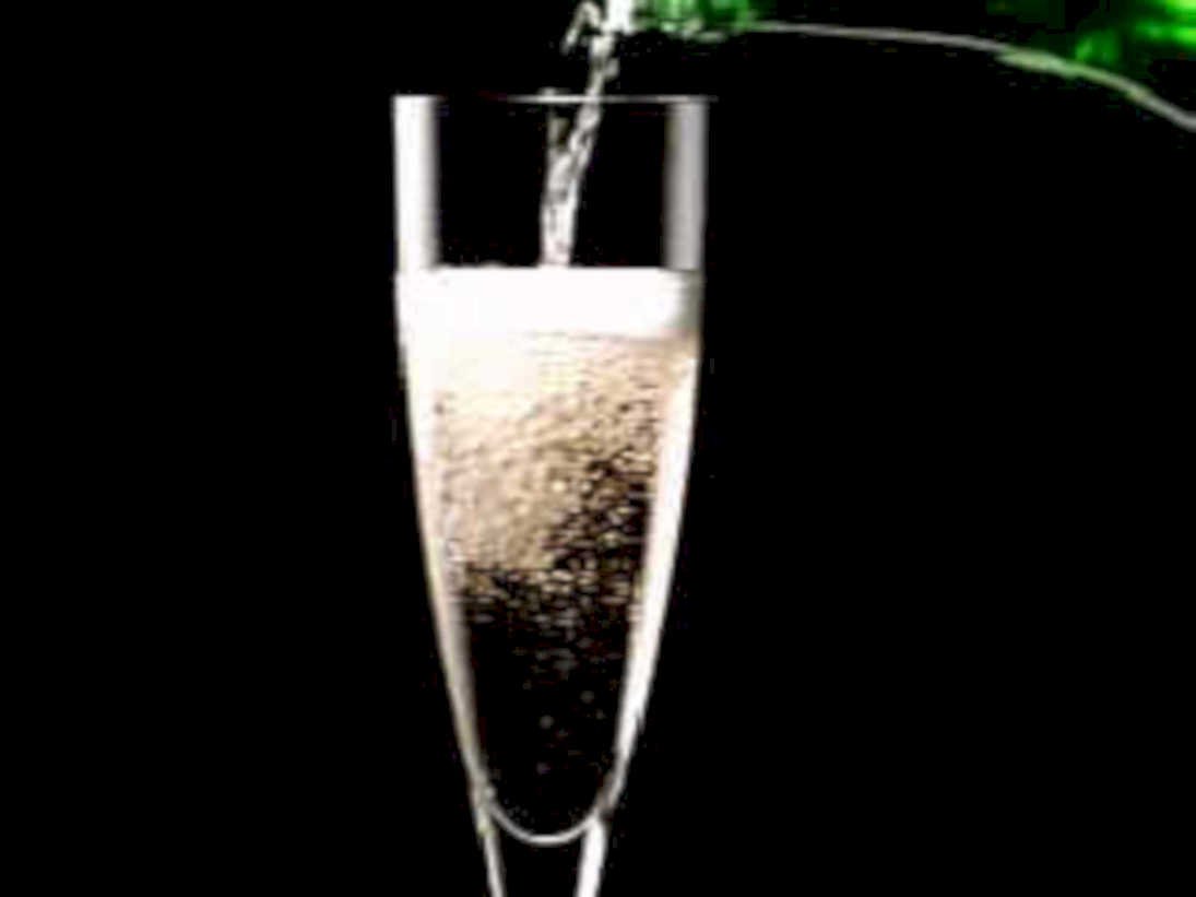 champagne flute bubbles 21980s 1990s A4 Photo Print